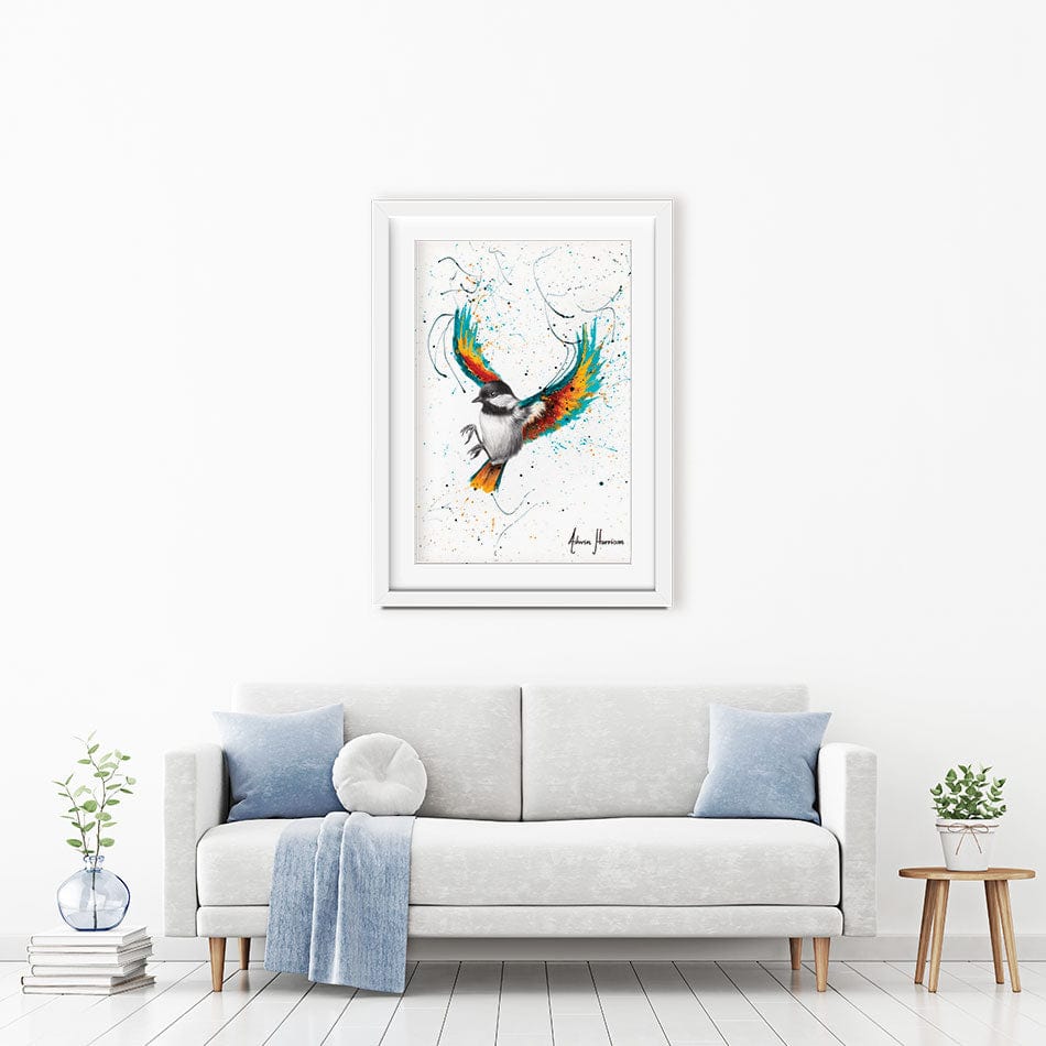 Solo Sounds Bird Framed Art Print wall art product Ashvin Harrison