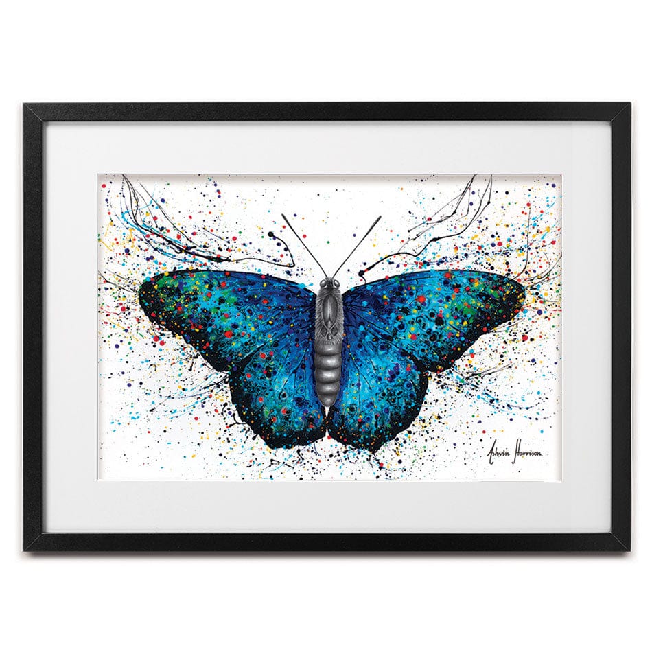 Sparkling City Butterfly Framed Art Print wall art product Ashvin Harrison