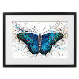 Sparkling City Butterfly Framed Art Print wall art product Ashvin Harrison