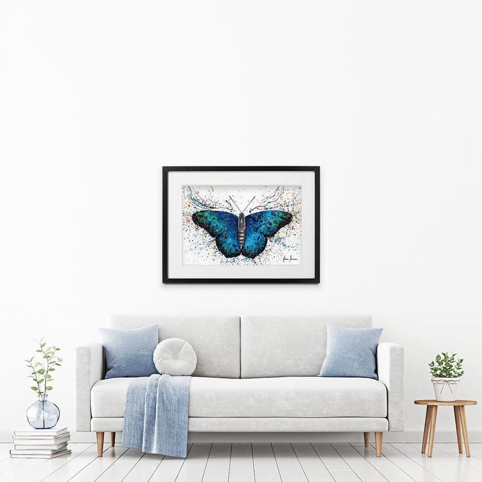 Sparkling City Butterfly Framed Art Print wall art product Ashvin Harrison