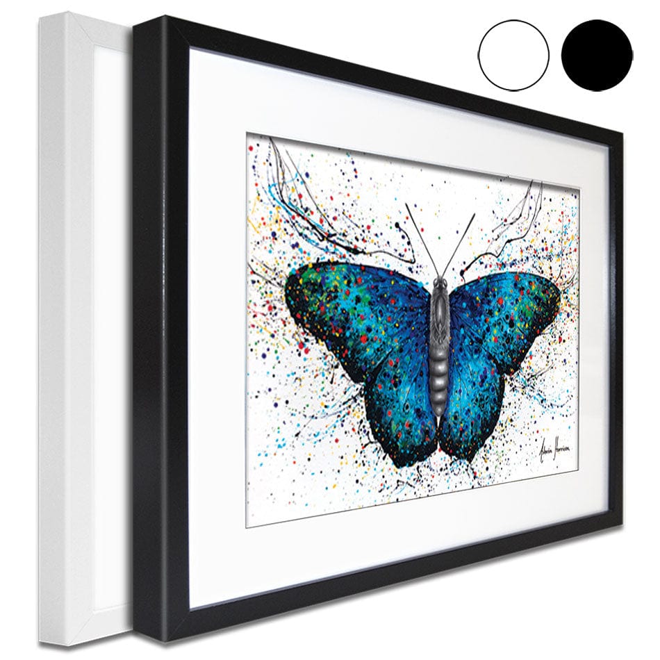Sparkling City Butterfly Framed Art Print wall art product Ashvin Harrison