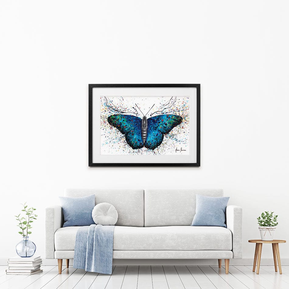 Sparkling City Butterfly Framed Art Print wall art product Ashvin Harrison