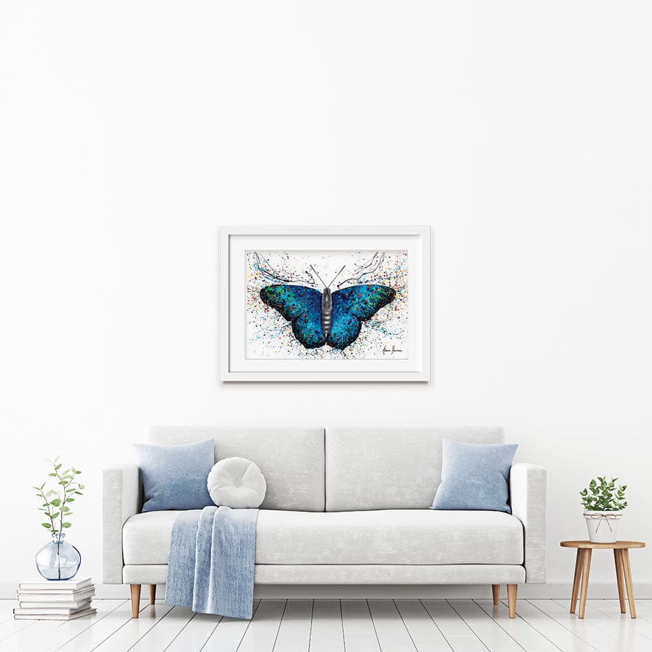 Sparkling City Butterfly Framed Art Print wall art product Ashvin Harrison