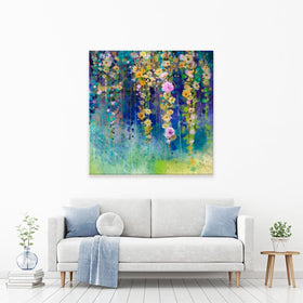 Square Floral Watercolour Canvas Print wall art product pluie_r / Shutterstock