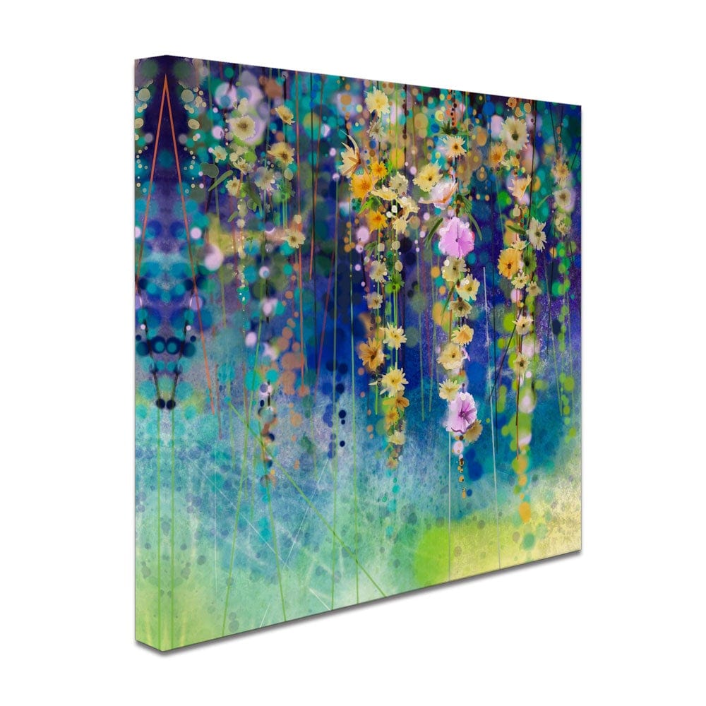 Square Floral Watercolour Canvas Print wall art product pluie_r / Shutterstock