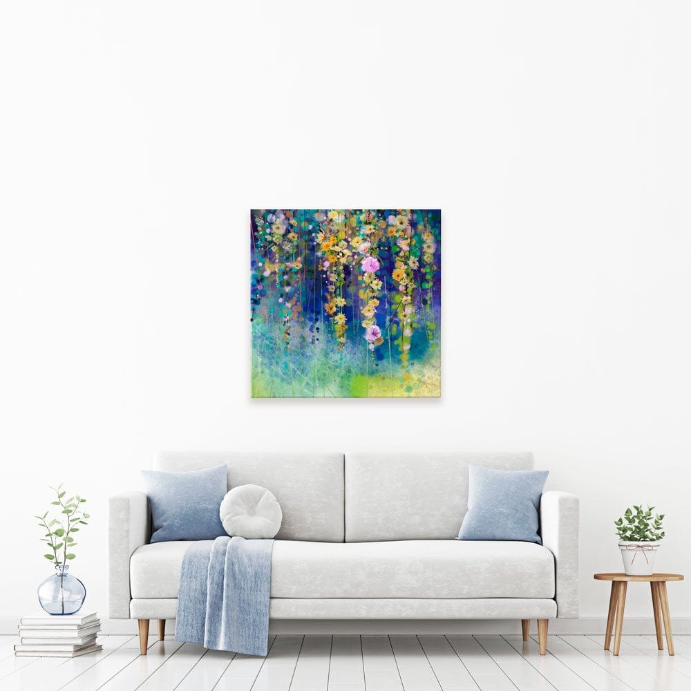 Square Floral Watercolour Canvas Print wall art product pluie_r / Shutterstock