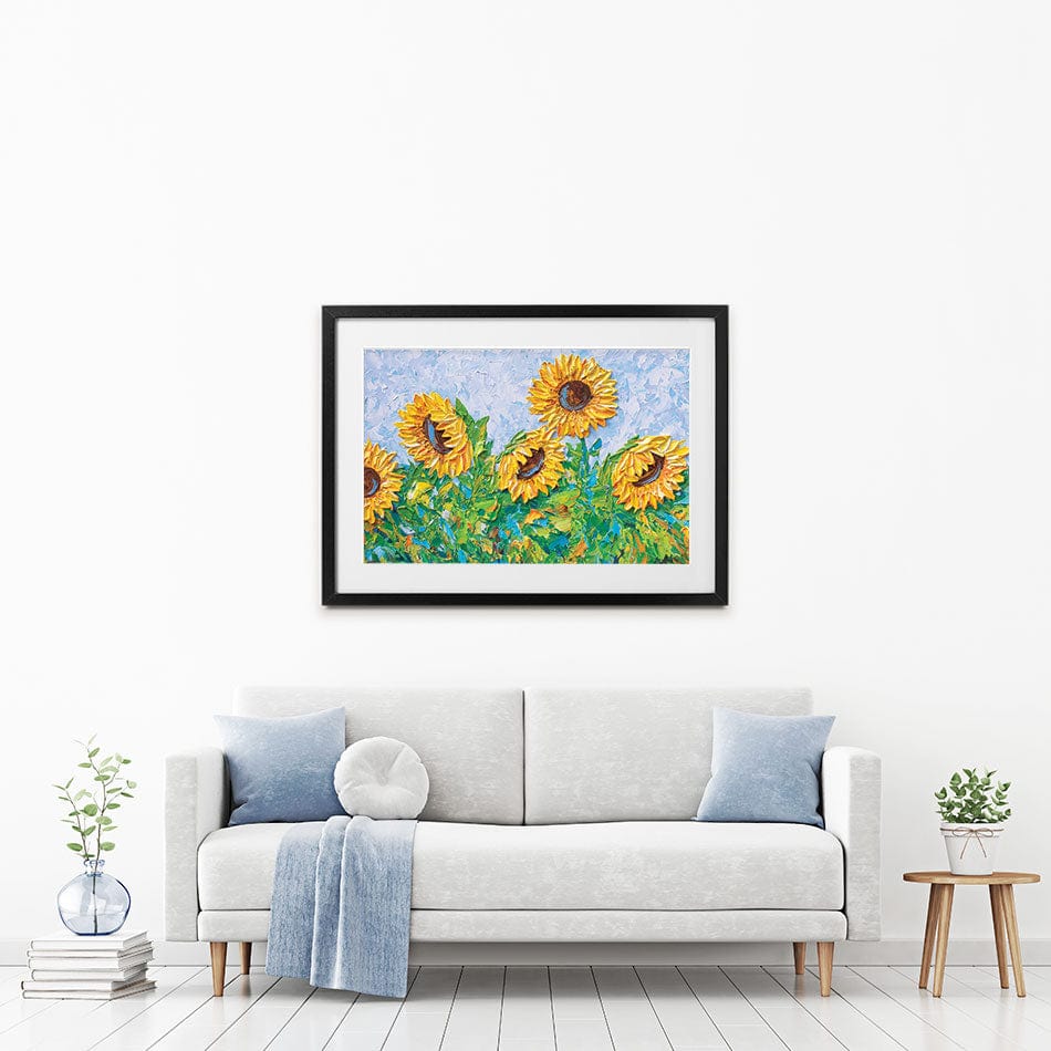 Sunflowers Framed Art Print wall art product Olga Tkachyk