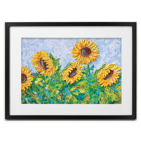 Sunflowers Framed Art Print wall art product Olga Tkachyk