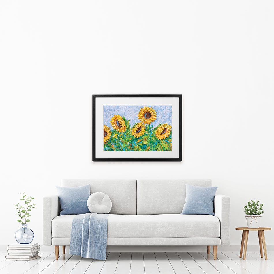 Sunflowers Framed Art Print wall art product Olga Tkachyk