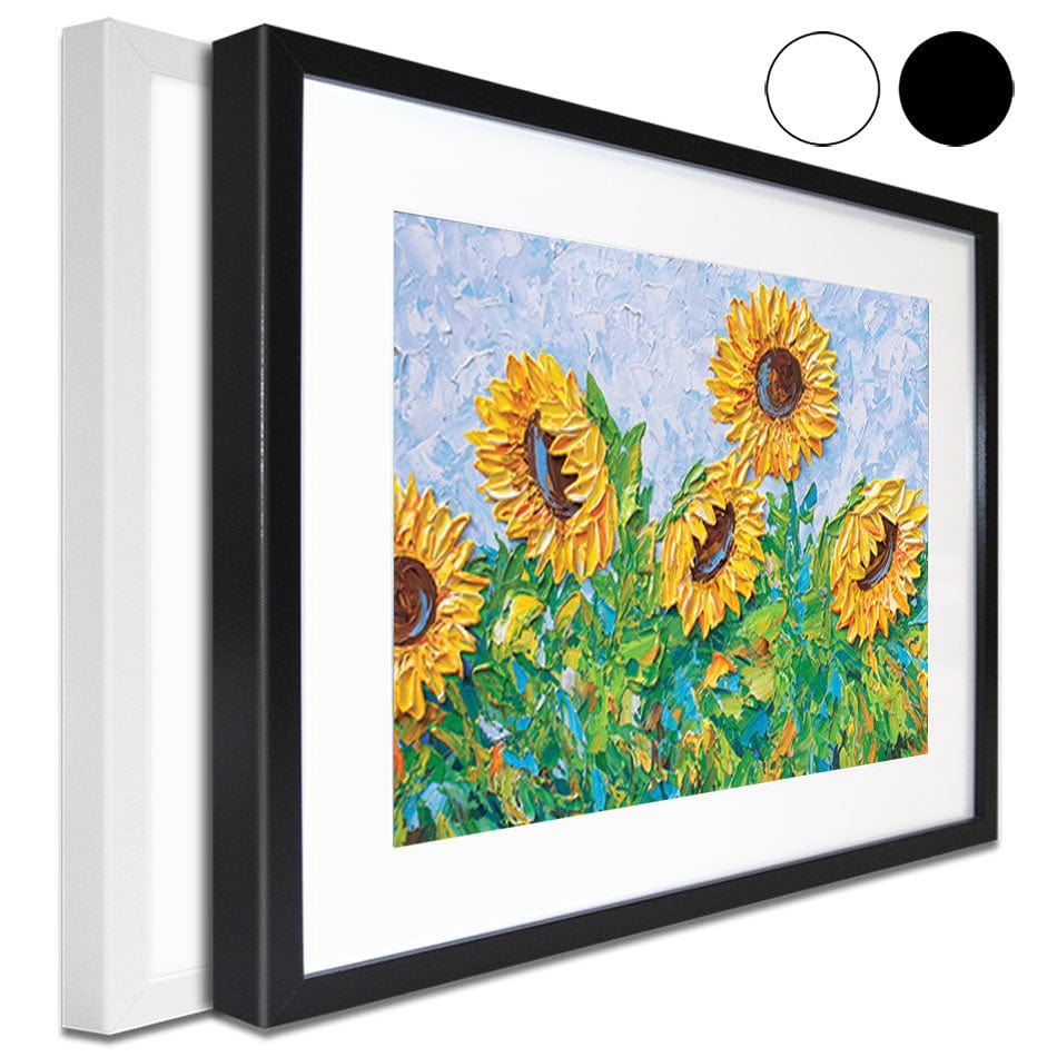 Sunflowers Framed Art Print wall art product Olga Tkachyk