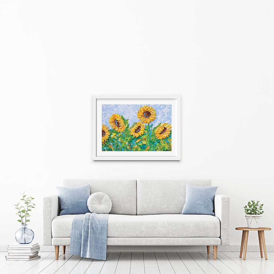 Sunflowers Framed Art Print wall art product Olga Tkachyk
