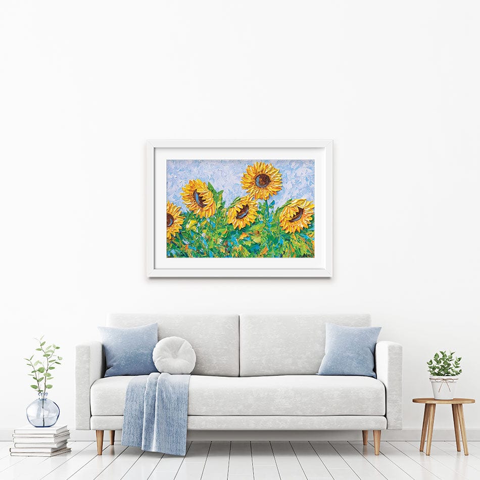Sunflowers Framed Art Print wall art product Olga Tkachyk