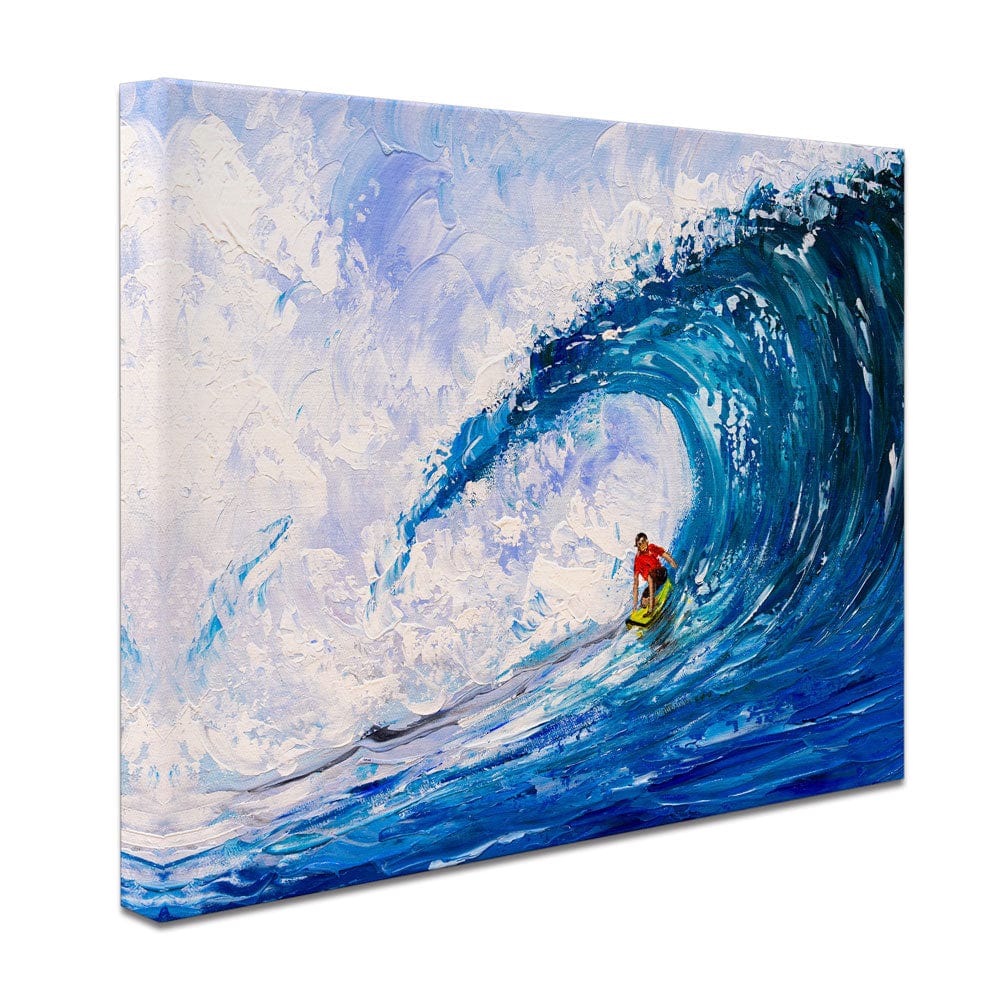 Surfing The Big Wave Canvas Print wall art product CYC / Shutterstock