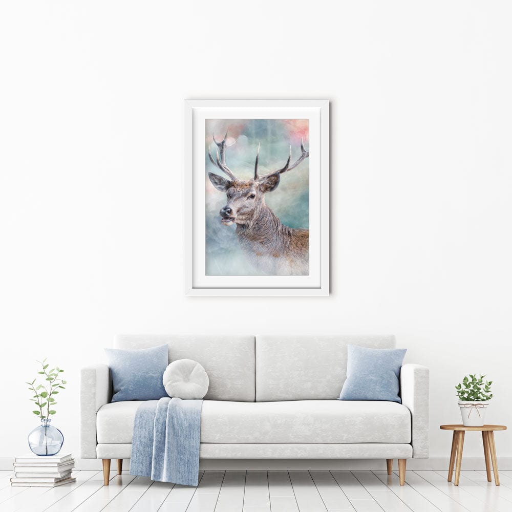 Surreal Stag Framed Art Print wall art product jack53 / Shutterstock