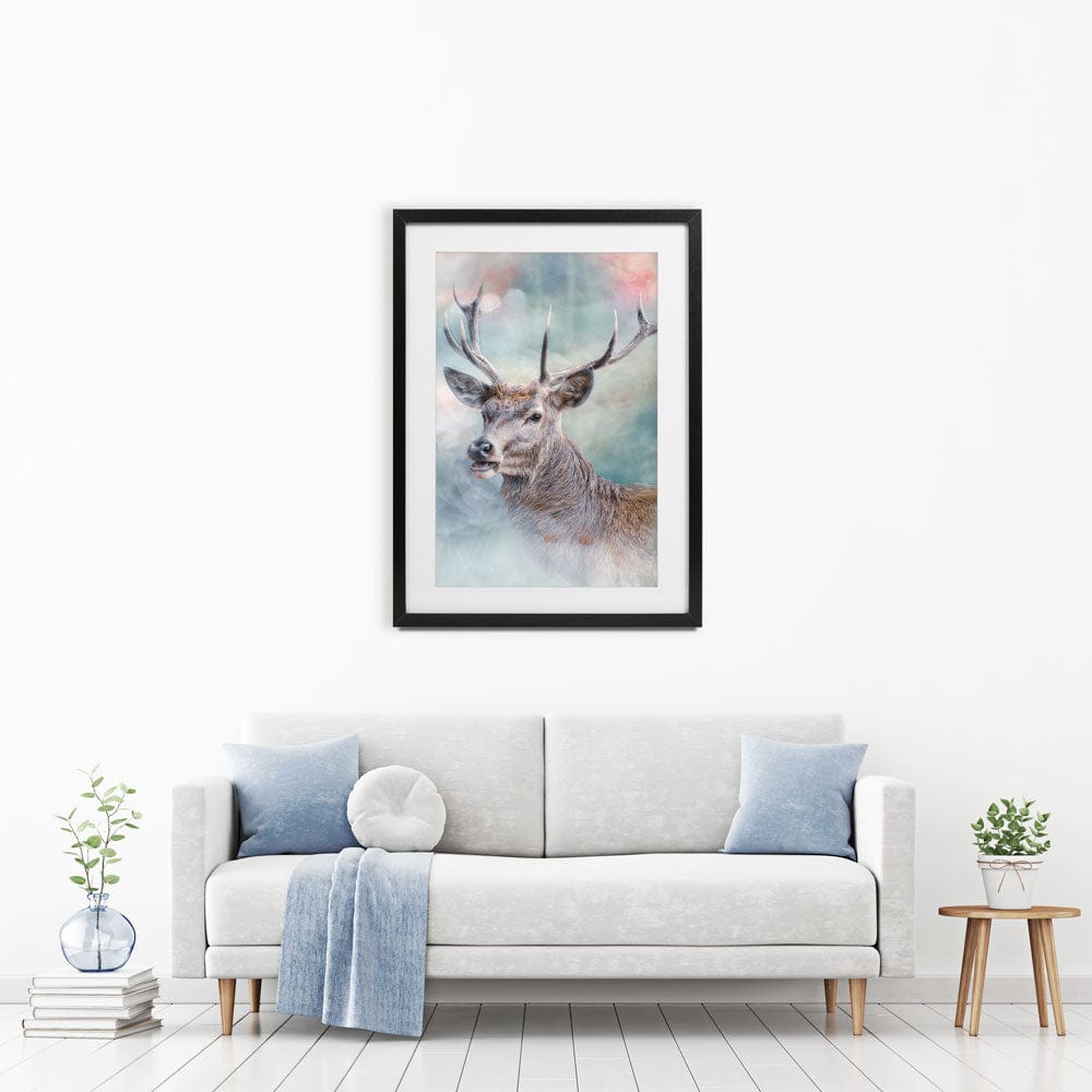 Surreal Stag Framed Art Print wall art product jack53 / Shutterstock