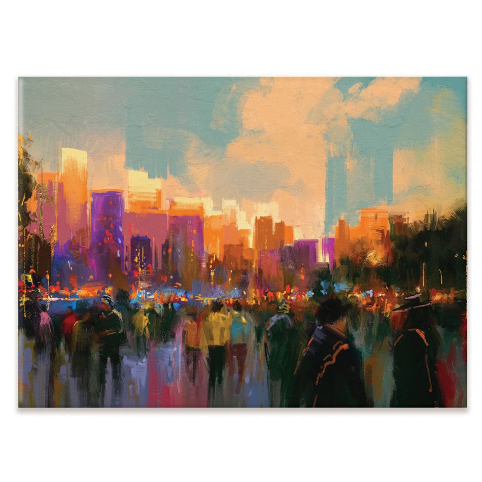 The City Of People Canvas Print wall art product Tithi Luadthong / Shutterstock
