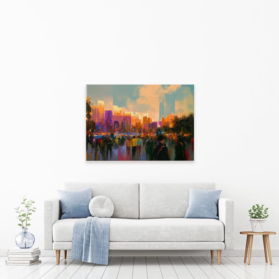 The City Of People Canvas Print wall art product Tithi Luadthong / Shutterstock