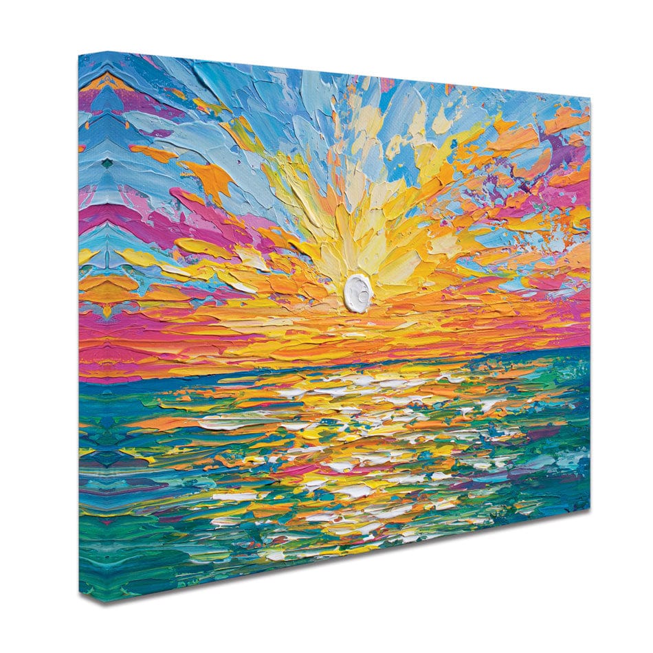 The Sun Is Setting Canvas Print wall art product Olga Tkachyk