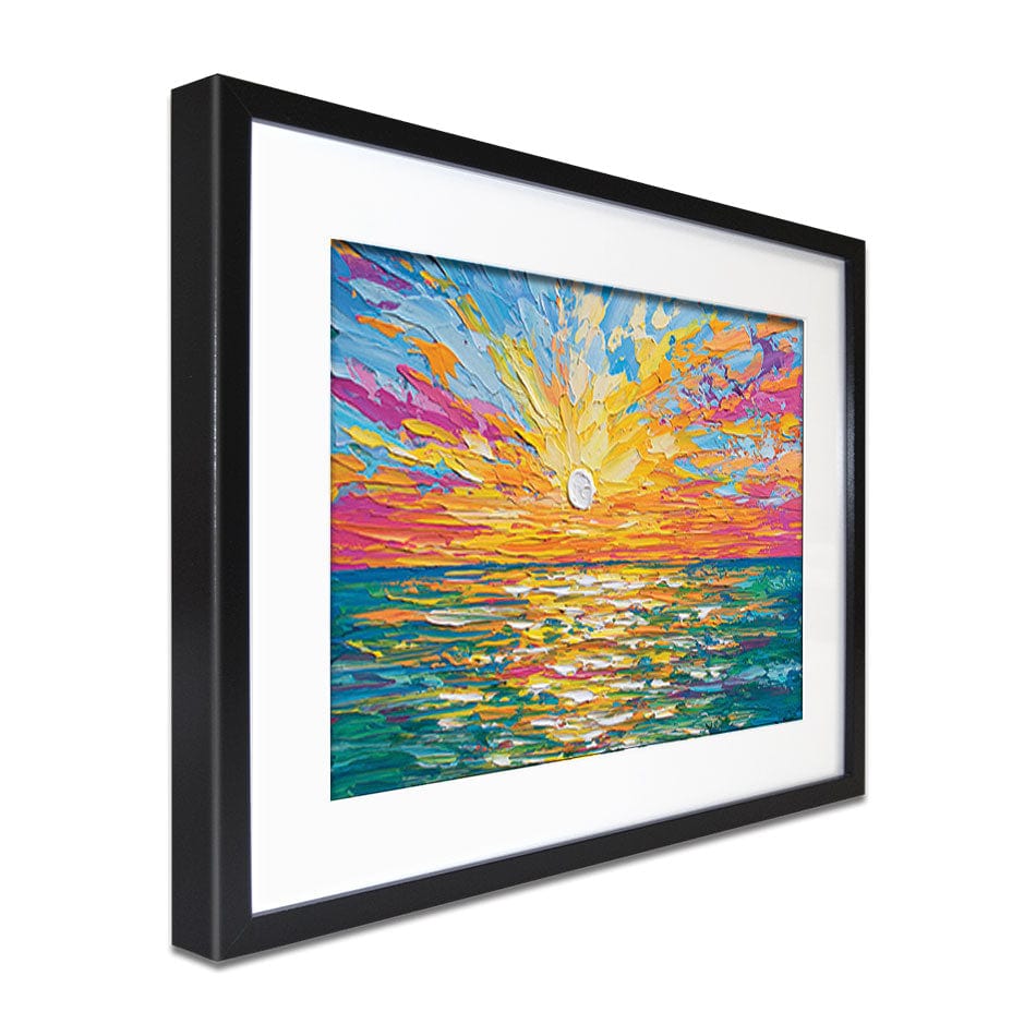 The Sun Is Setting Framed Art Print wall art product Olga Tkachyk