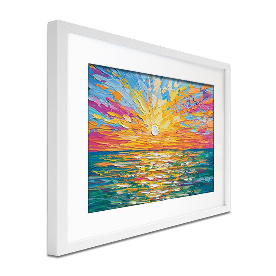 The Sun Is Setting Framed Art Print wall art product Olga Tkachyk
