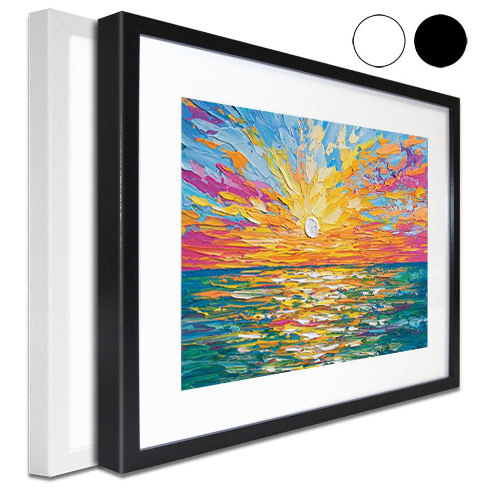 The Sun Is Setting Framed Art Print wall art product Olga Tkachyk