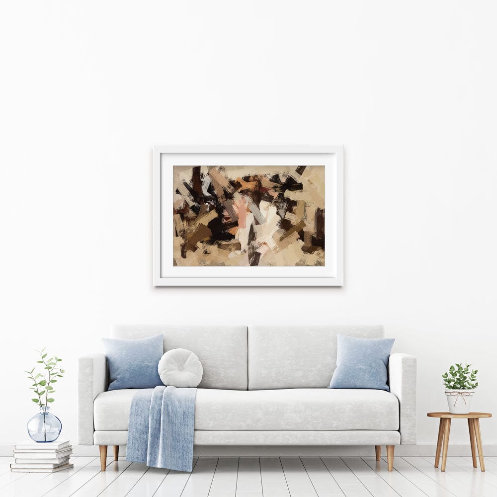 Tones Of Brown Framed Art Print wall art product DigitalArtD / Shutterstock