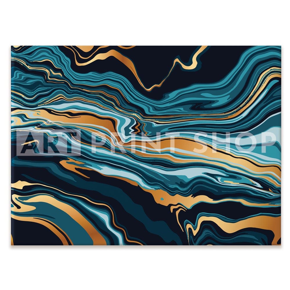 Vibrant Teal Marble Canvas Print wall art product vectortwins / Shutterstock