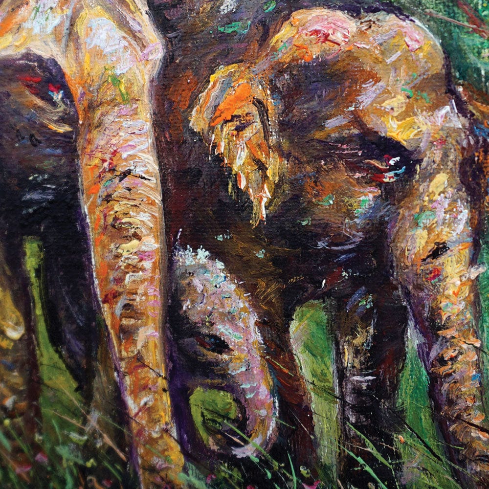 Wandering Elephants Framed Art Print wall art product kwang gallery / Shutterstock