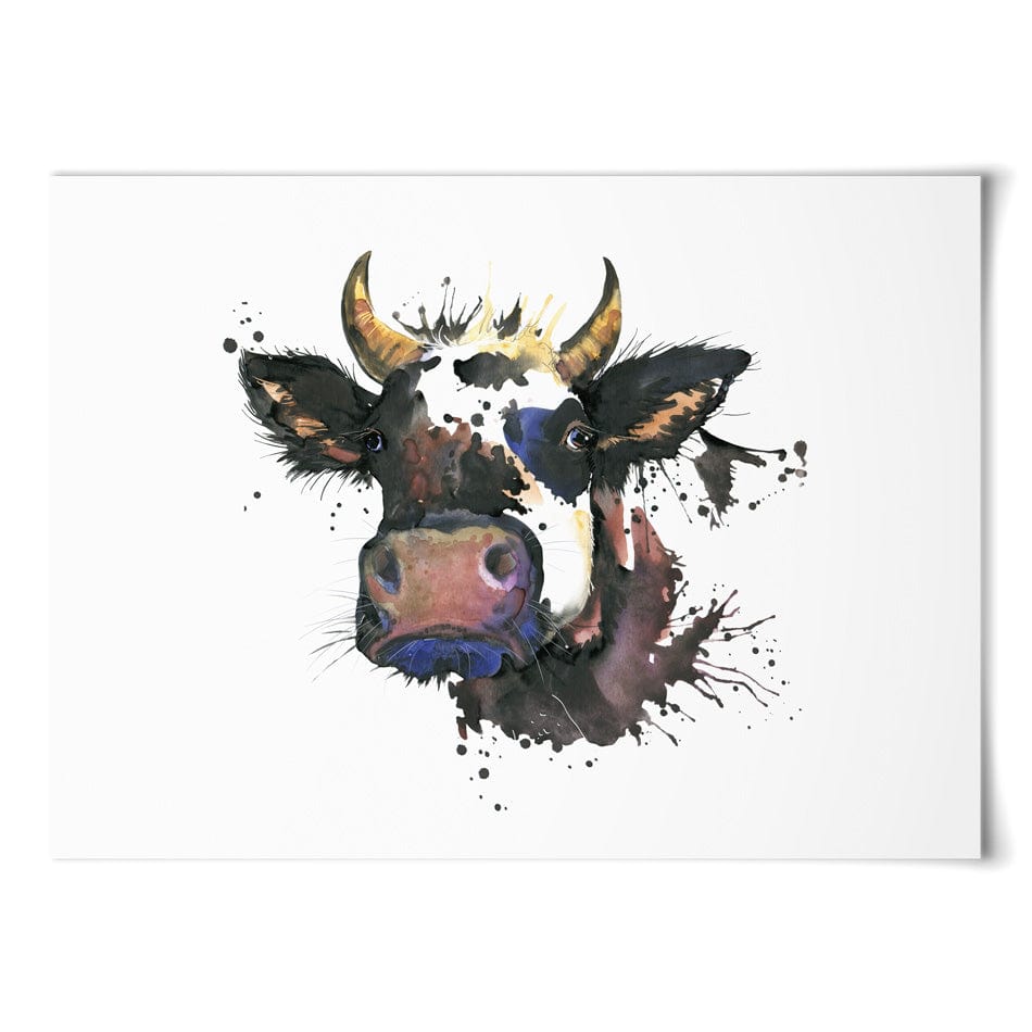 Watercolour Cow Art Print wall art product Faenkova Elena / Shutterstock