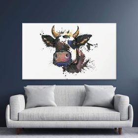 Watercolour Cow Canvas Print wall art product Faenkova Elena / Shutterstock