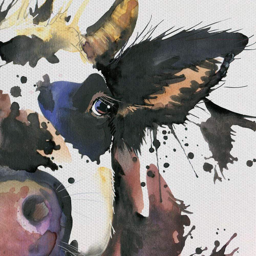 Watercolour Cow Canvas Print wall art product Faenkova Elena / Shutterstock