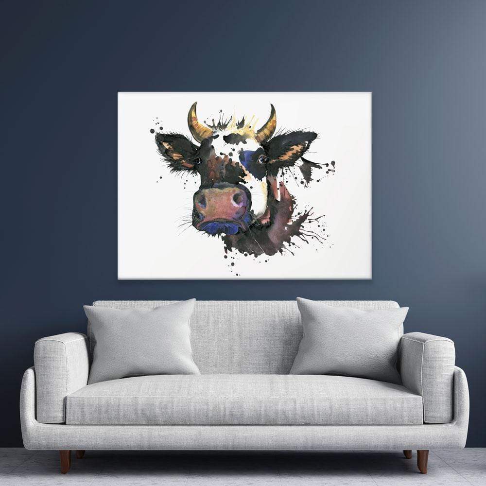Watercolour Cow Canvas Print wall art product Faenkova Elena / Shutterstock