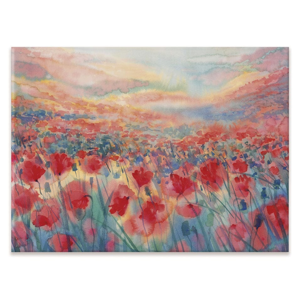 Watercolour Poppy Field Canvas Print wall art product Egle Lipeikaite / Shutterstock