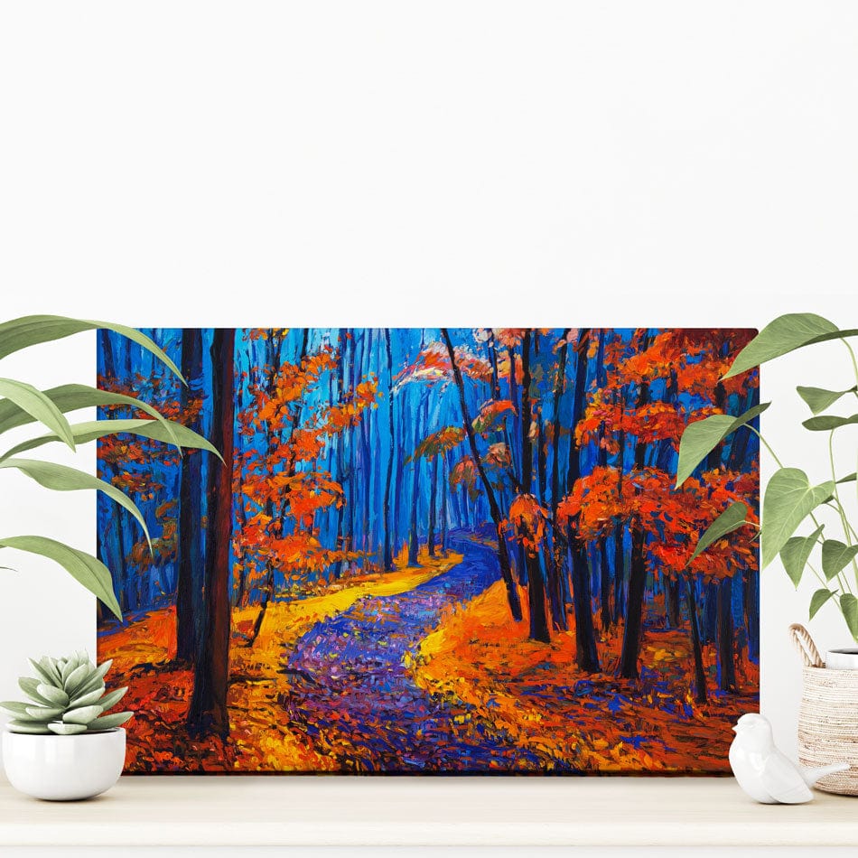 Winding Autumn Path Canvas Print wall art product Boyan Dimitrov / Shutterstock