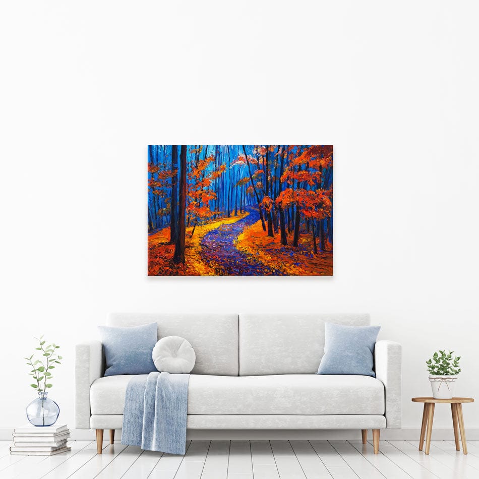 Winding Autumn Path Canvas Print wall art product Boyan Dimitrov / Shutterstock
