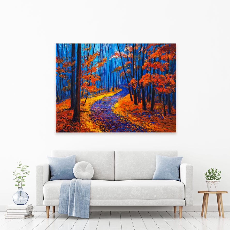 Winding Autumn Path Canvas Print wall art product Boyan Dimitrov / Shutterstock
