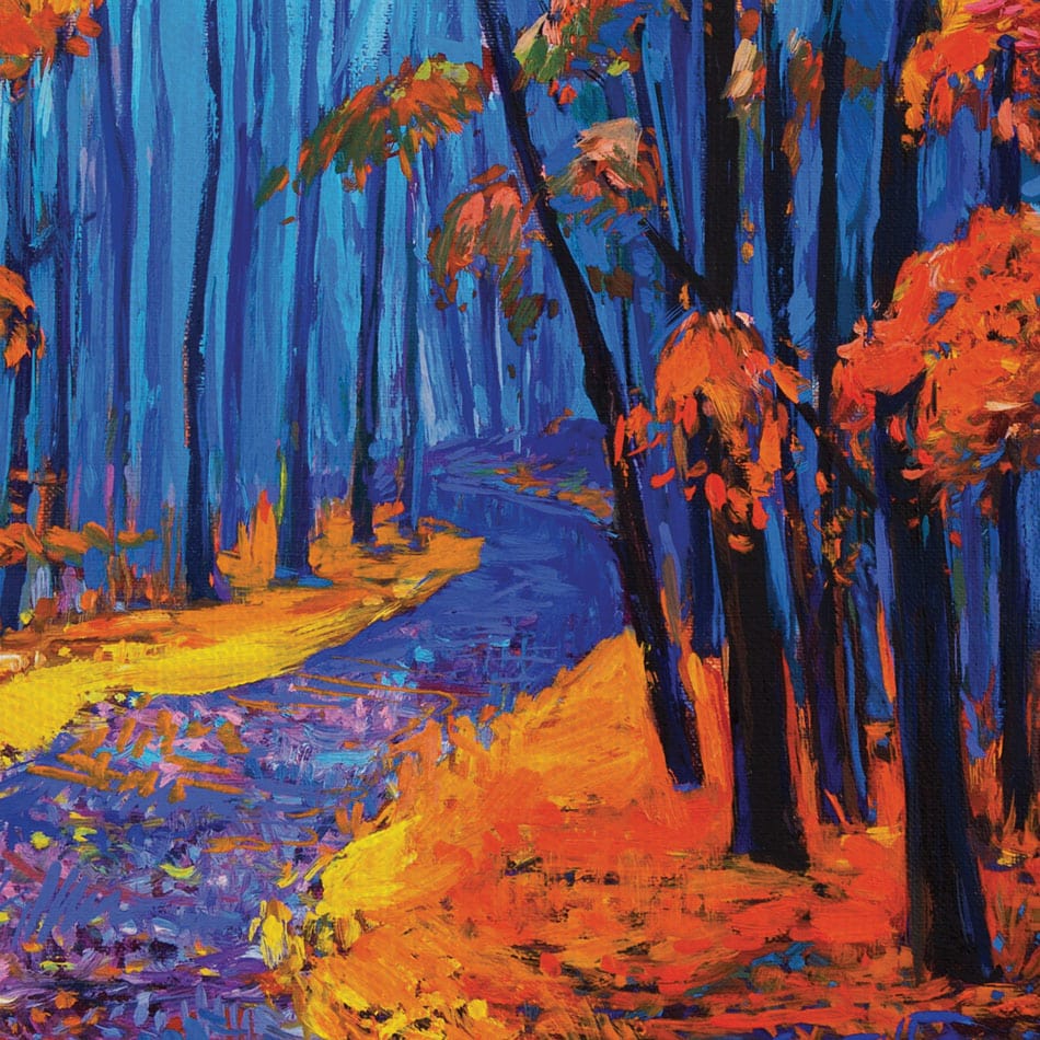 Winding Autumn Path Canvas Print wall art product Boyan Dimitrov / Shutterstock