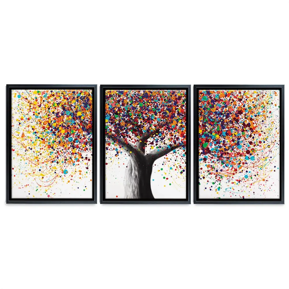 Rainbow Soul Tree Trio Canvas Print