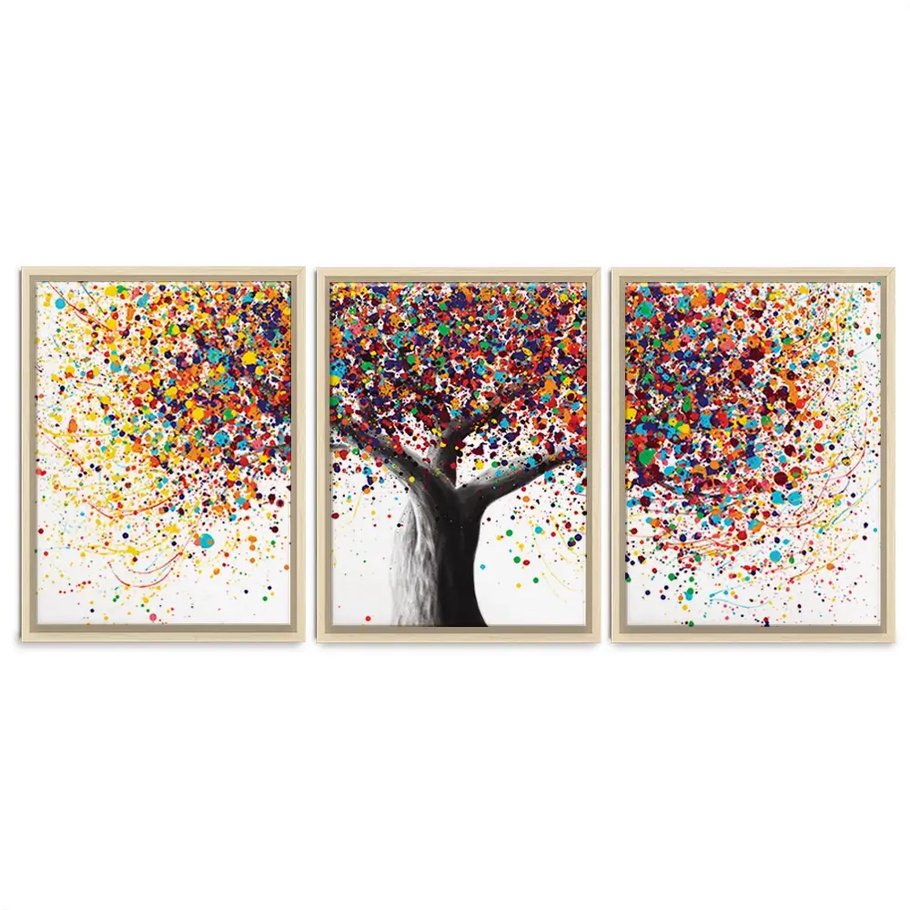 Rainbow Soul Tree Trio Canvas Print
