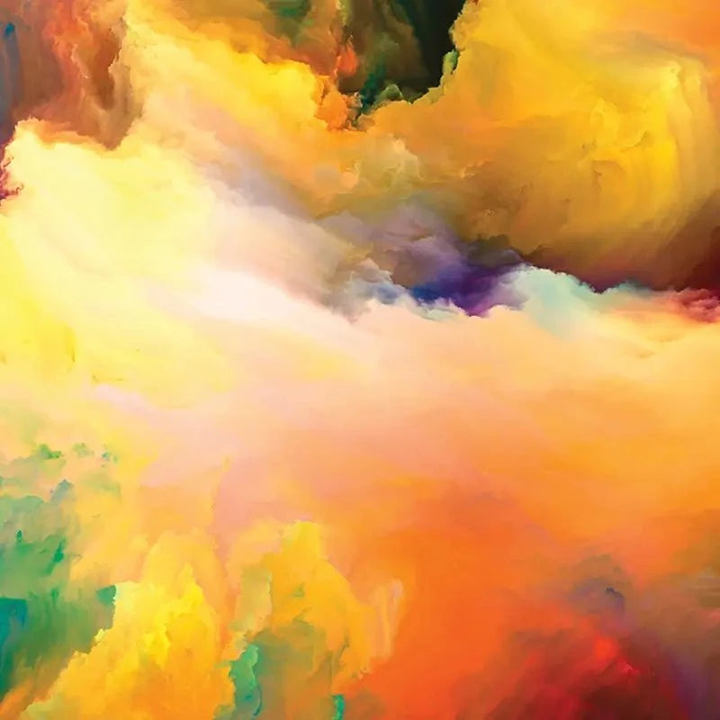 Abstract Colour Explosion Art Print Abstract Colour Explosion Art