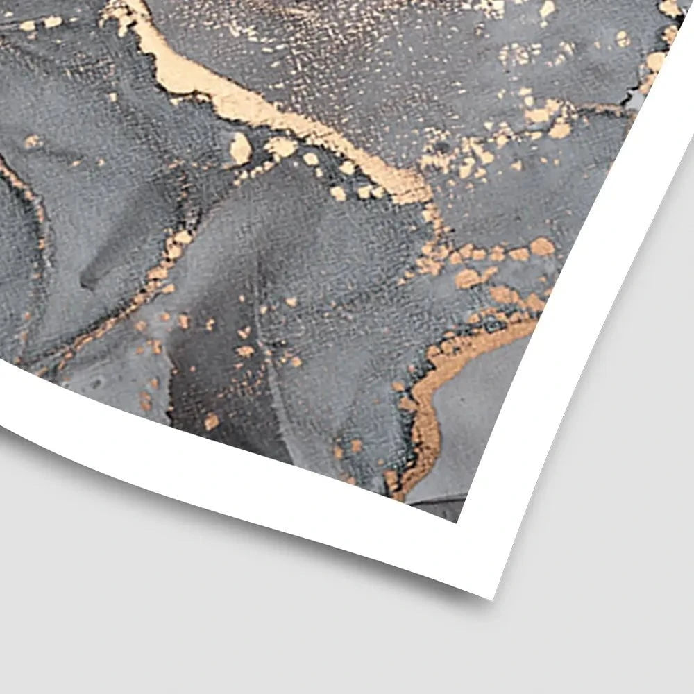 Slate Grey Marble Art Print