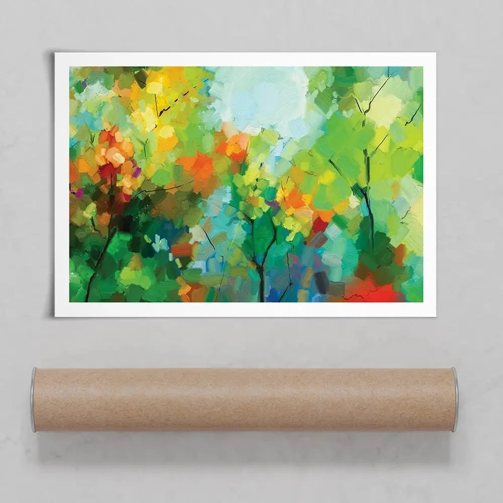 Abstract Forest Art Print
