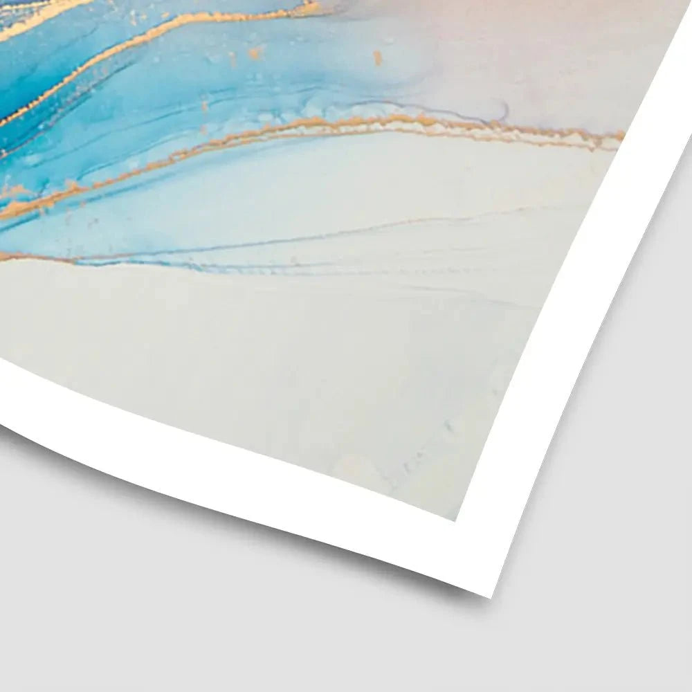 Colourful Marble Art Print