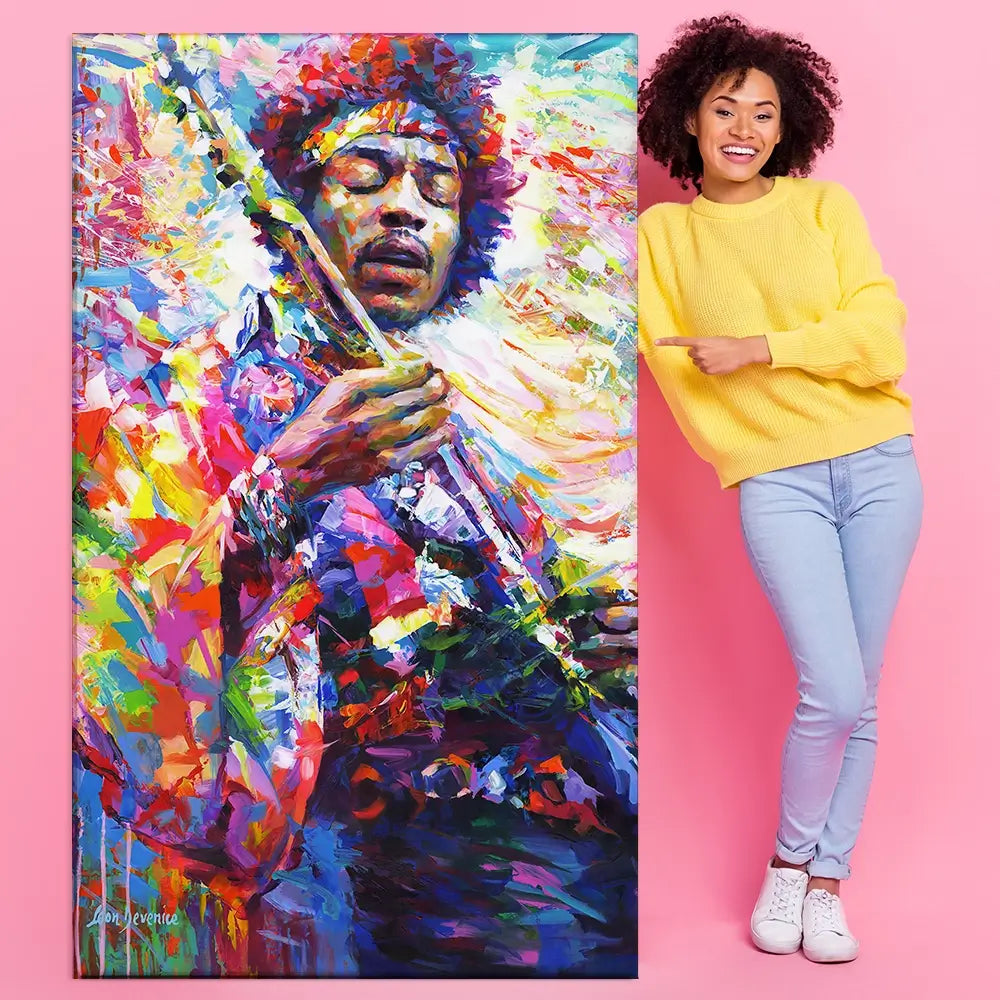 Jimi Hendrix Oversized Canvas Print