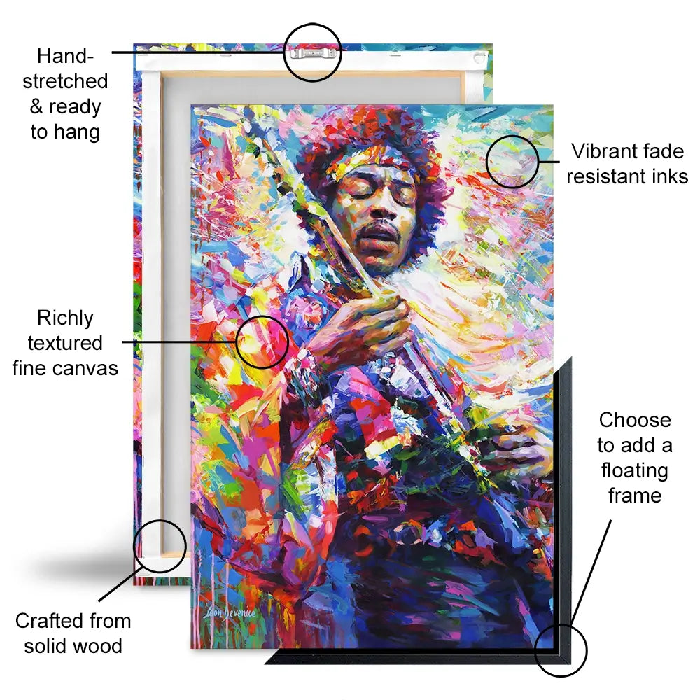 Jimi Hendrix Oversized Canvas Print