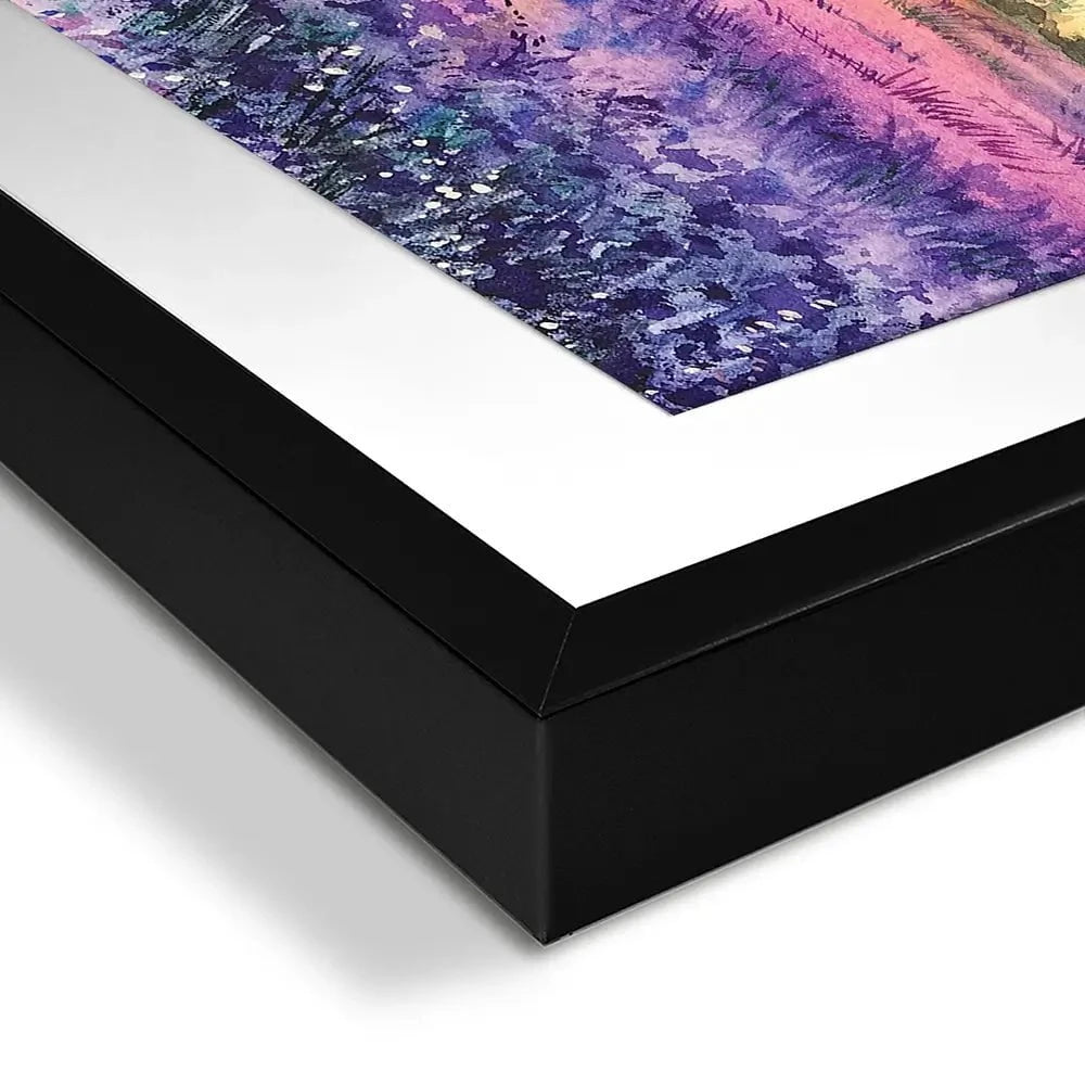 Provence Lavender Field Framed Art Print