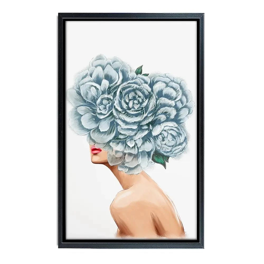 Floral Head Canvas Print