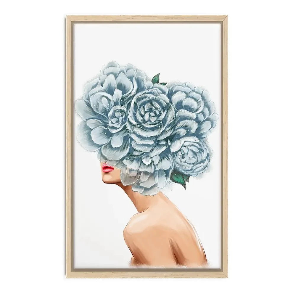 Floral Head Canvas Print