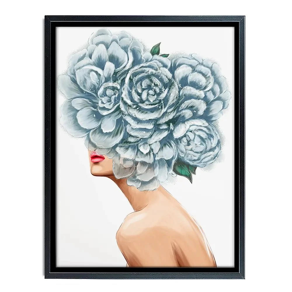 Floral Head Canvas Print