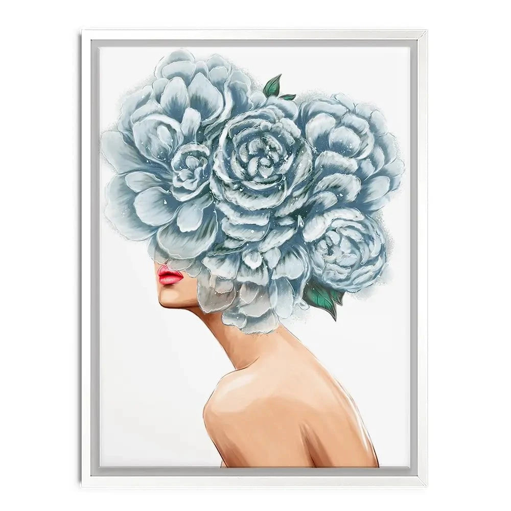 Floral Head Canvas Print